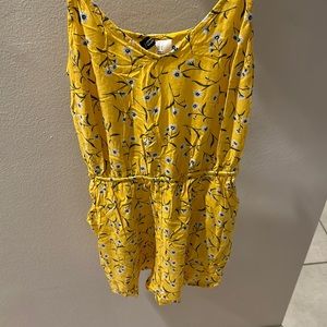 H&M yellow romper